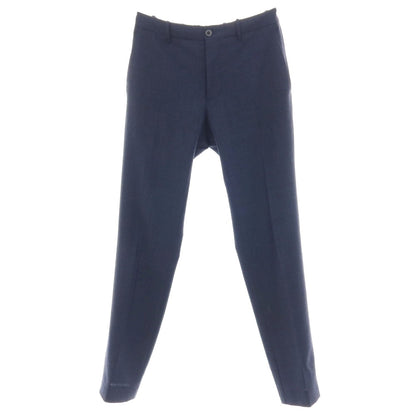 【中古】インコテックス スローウェア INCOTEX SLOWEAR ストレッチ ポリエステルウール イージースラックスパンツ ネイビー【サイズ46】【 状態ランクB 】【 メンズ 】