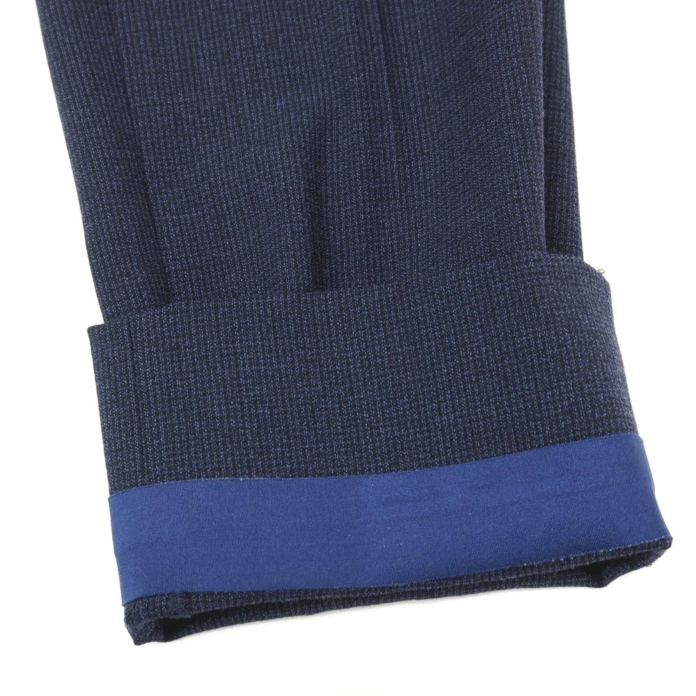 【中古】インコテックス スローウェア INCOTEX SLOWEAR ストレッチ ポリエステルウール イージースラックスパンツ ネイビー【サイズ46】【 状態ランクB 】【 メンズ 】