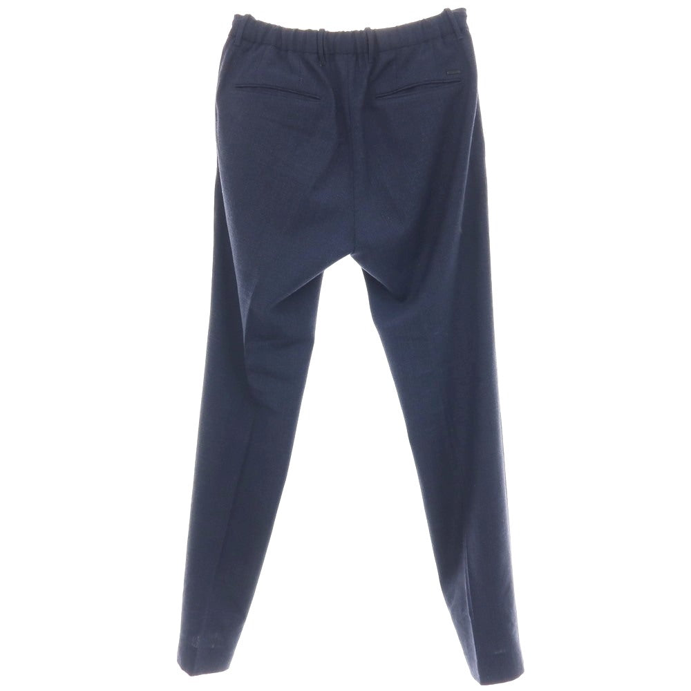 【中古】インコテックス スローウェア INCOTEX SLOWEAR ストレッチ ポリエステルウール イージースラックスパンツ ネイビー【サイズ46】【 状態ランクB 】【 メンズ 】