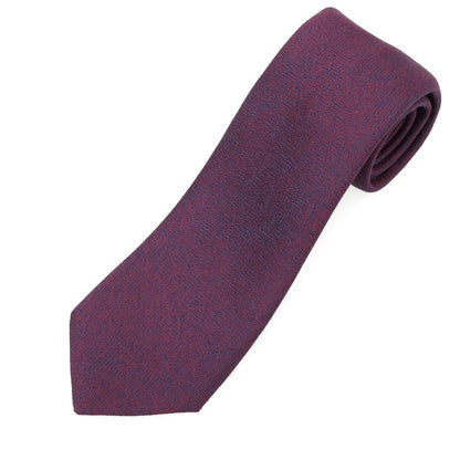 【中古】ルイジ ボレッリ Luigi Borrelli シルク 無地ネクタイ ボルドーxネイビー【 状態ランクB 】【 メンズ 】