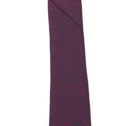 【中古】ルイジ ボレッリ Luigi Borrelli シルク 無地ネクタイ ボルドーxネイビー【 状態ランクB 】【 メンズ 】