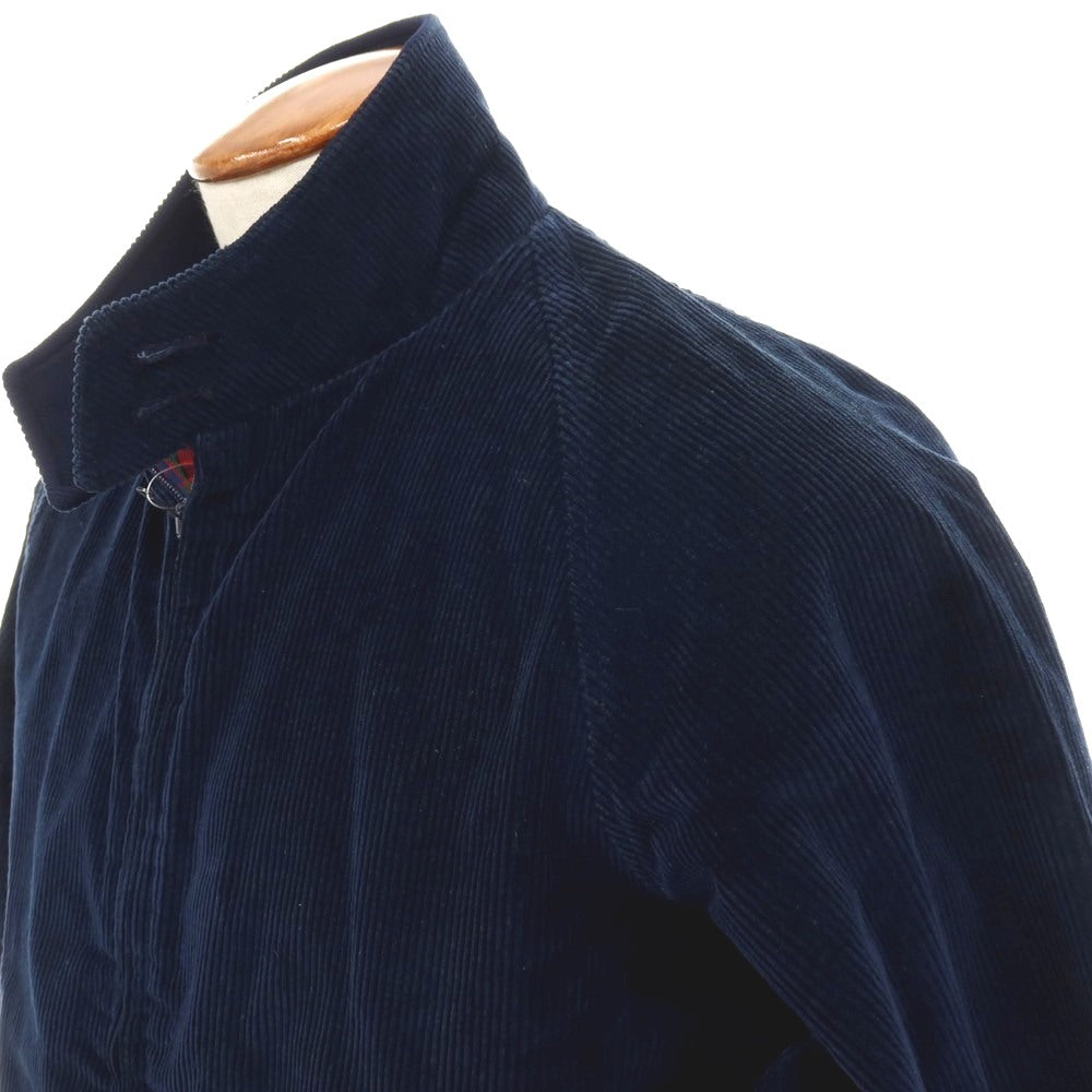 【中古】バラクータ BARACUTA コットン コーデュロイ 中綿入り スイングトップ ネイビー【サイズ38】【 状態ランクC 】【 メンズ 】