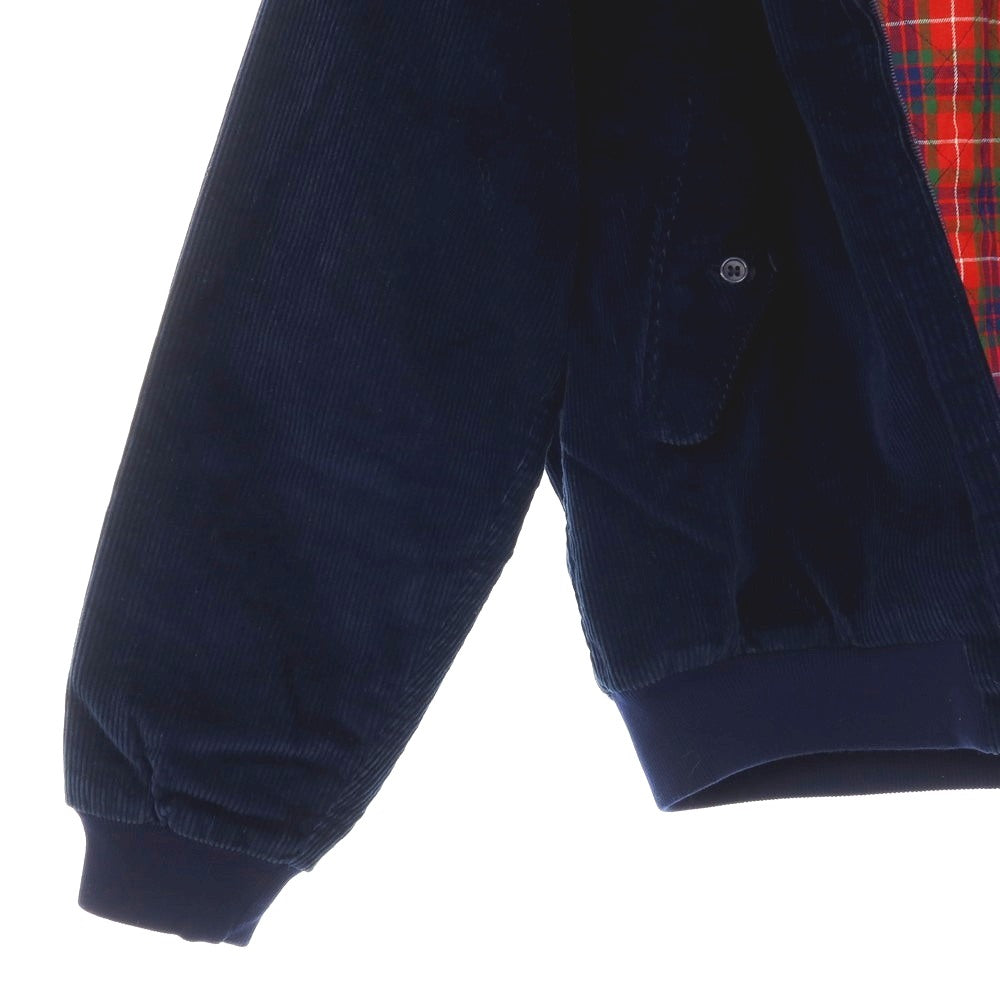 【中古】バラクータ BARACUTA コットン コーデュロイ 中綿入り スイングトップ ネイビー【サイズ38】【 状態ランクC 】【 メンズ 】