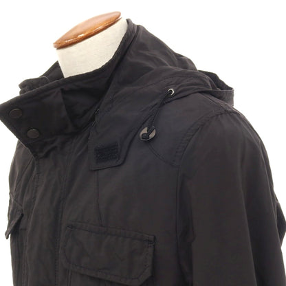 【中古】ジョセフ JOSEPH ポリエステルナイロン スタンドカラー ミリタリージャケット ブラック【サイズ48】【 状態ランクC 】【 メンズ 】