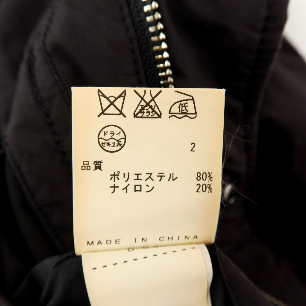 【中古】ジョセフ JOSEPH ポリエステルナイロン スタンドカラー ミリタリージャケット ブラック【サイズ48】【 状態ランクC 】【 メンズ 】