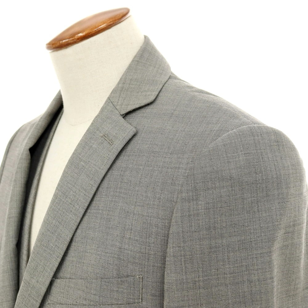 【中古】カルバンクライン Calvin Klein PLATINUM スリーピース ウールポリエステル 2つボタンスーツ グレー【サイズ上38/下32/ジレ38】【 状態ランクB 】【 メンズ 】