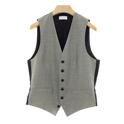 【中古】カルバンクライン Calvin Klein PLATINUM スリーピース ウールポリエステル 2つボタンスーツ グレー【サイズ上38/下32/ジレ38】【 状態ランクB 】【 メンズ 】