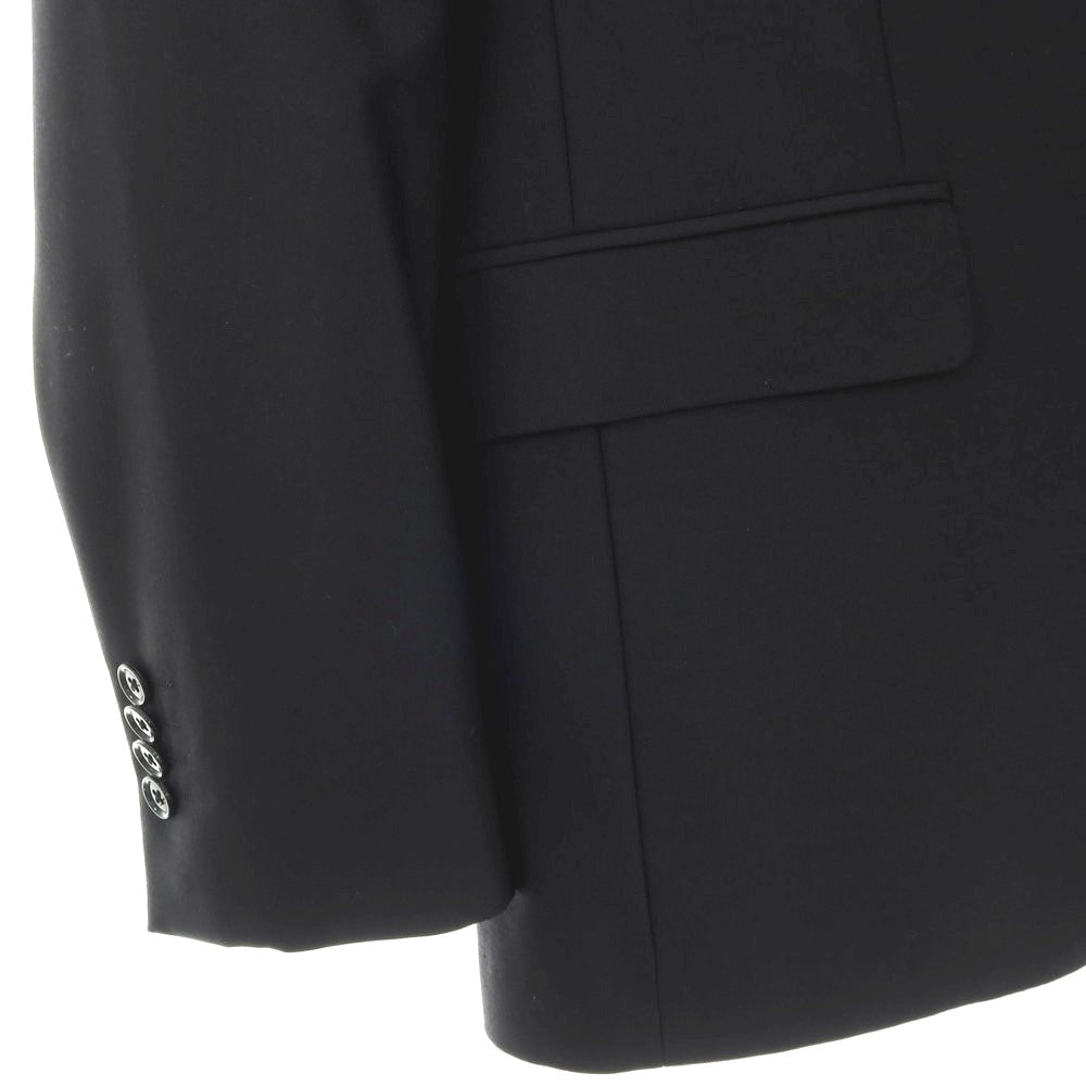 【中古】ユナイテッドアローズ UNITED ARROWS ウールポリエステルシルク 2つボタンスーツ ブラック【 サイズ48 】【 状態ランクB 】【 メンズ 】