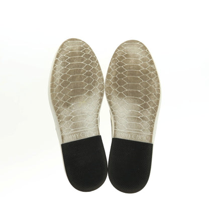 【中古】ジミーチュウ JIMMY CHOO レザー スリッポンスニーカー ホワイト【サイズ42】【 状態ランクC 】【 メンズ 】