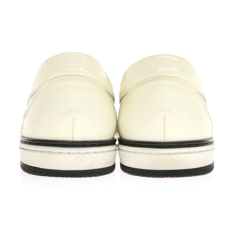 【中古】ジミーチュウ JIMMY CHOO レザー スリッポンスニーカー ホワイト【サイズ42】【 状態ランクC 】【 メンズ 】