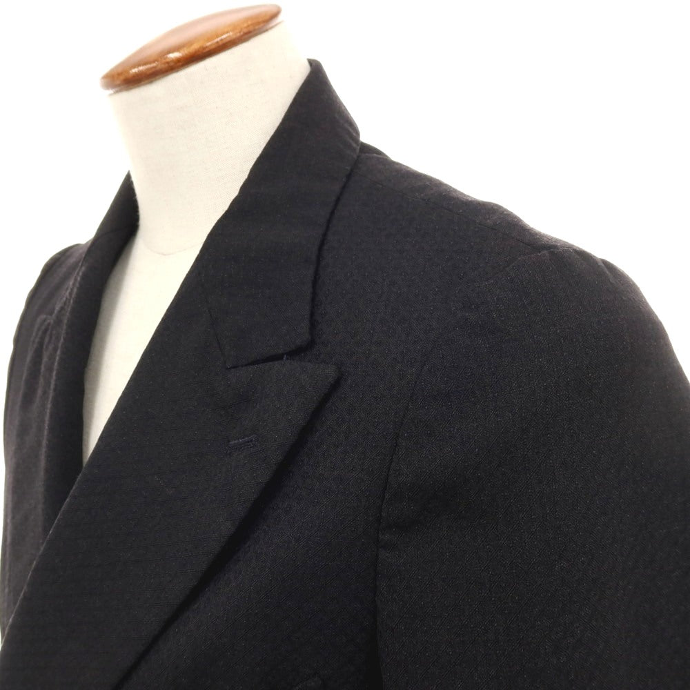 【中古】マンド Mando ポリエステルウール ダブル4B テーラードジャケット ブラック【サイズ2】【 状態ランクD 】【 メンズ 】