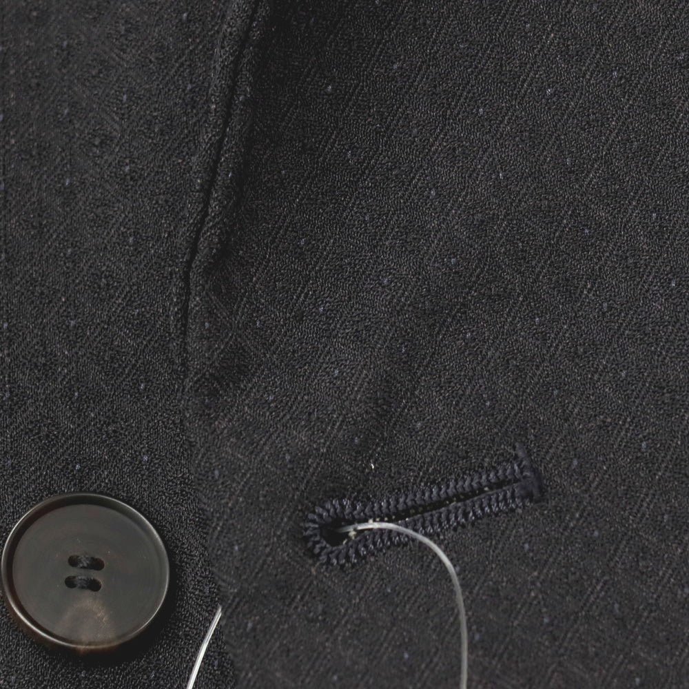 【中古】マンド Mando ポリエステルウール ダブル4B テーラードジャケット ブラック【サイズ2】【 状態ランクD 】【 メンズ 】