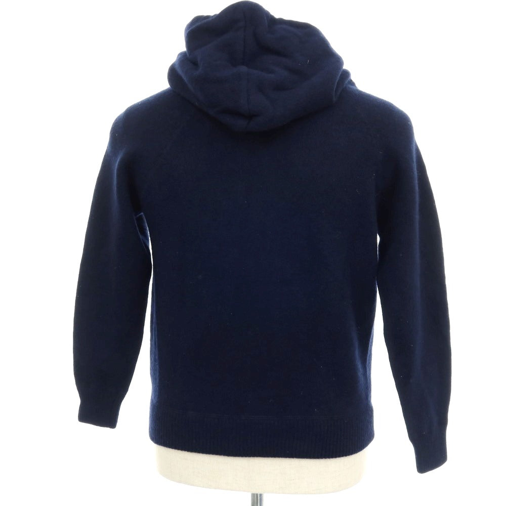 【中古】バフィー BAFY ウール プルオーバー ニットパーカー ネイビー【サイズ44】【 状態ランクC 】【 メンズ 】