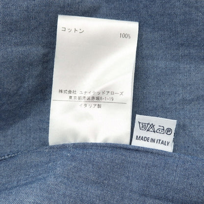 【中古】エリコフォルミコラ ERRICO FORMICOLA コットン ダンガリー レギュラーカラー カジュアルシャツ ネイビー【サイズ37】【 状態ランクC 】【 メンズ 】