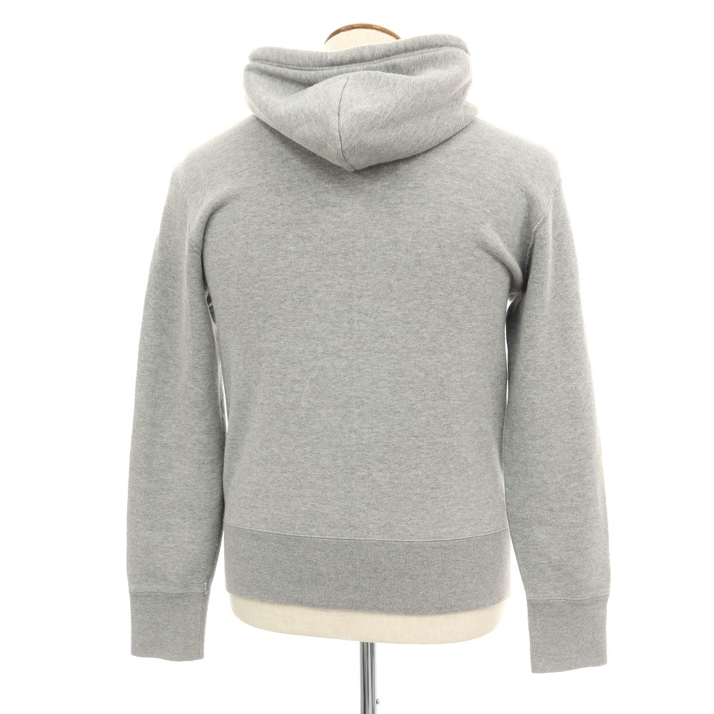 【中古】ループウィラー LOOPWHEELER ×BEAMS+ コットン ダブルジップ パーカー グレー【サイズM】【 状態ランクC 】【 メンズ 】