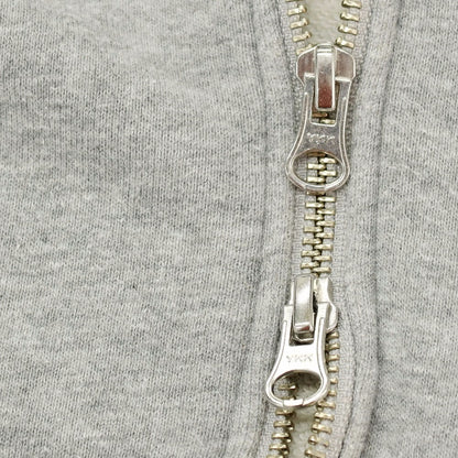 【中古】ループウィラー LOOPWHEELER ×BEAMS+ コットン ダブルジップ パーカー グレー【サイズM】【 状態ランクC 】【 メンズ 】