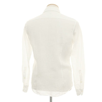 【中古】ブリッラ ペル イル グスト Brilla per il gusto リネン ワイドカラー カジュアルシャツ ホワイト【サイズXS】【 状態ランクC 】【 メンズ 】