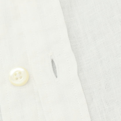 【中古】ブリッラ ペル イル グスト Brilla per il gusto リネン ワイドカラー カジュアルシャツ ホワイト【サイズXS】【 状態ランクC 】【 メンズ 】