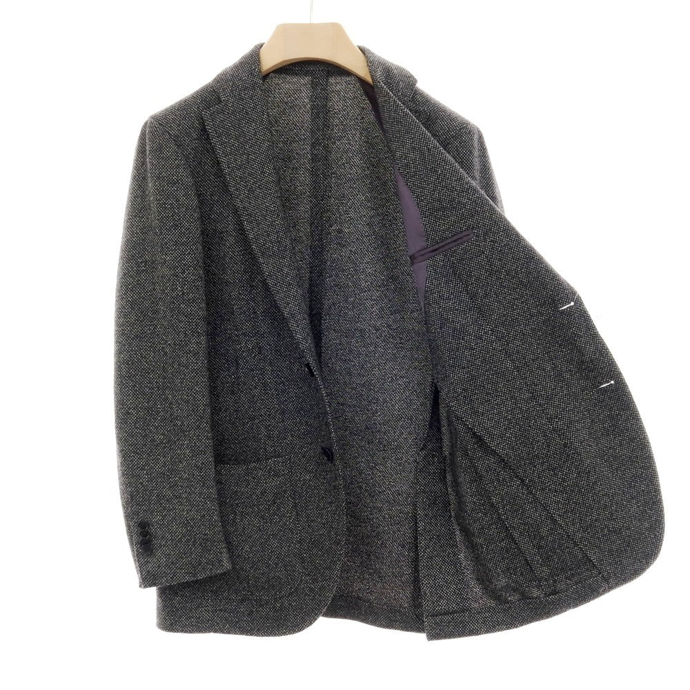【中古】リングヂャケット RING JACKET New Balloon ウール 3B テーラードジャケット ブラックxホワイト【サイズ48】【 状態ランクB 】【 メンズ 】