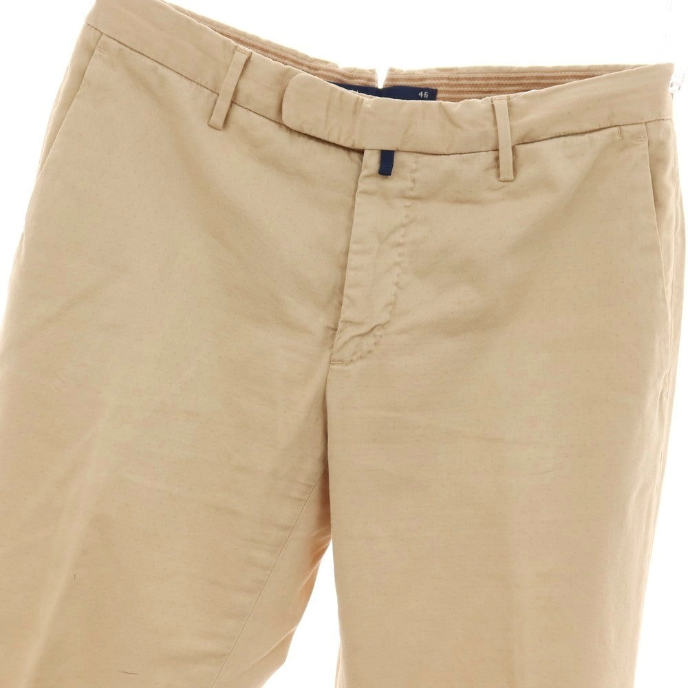 【中古】インコテックス INCOTEX コットンポリウレタン カジュアルスラックスパンツ ベージュ【サイズ46】【 状態ランクC 】【 メンズ 】