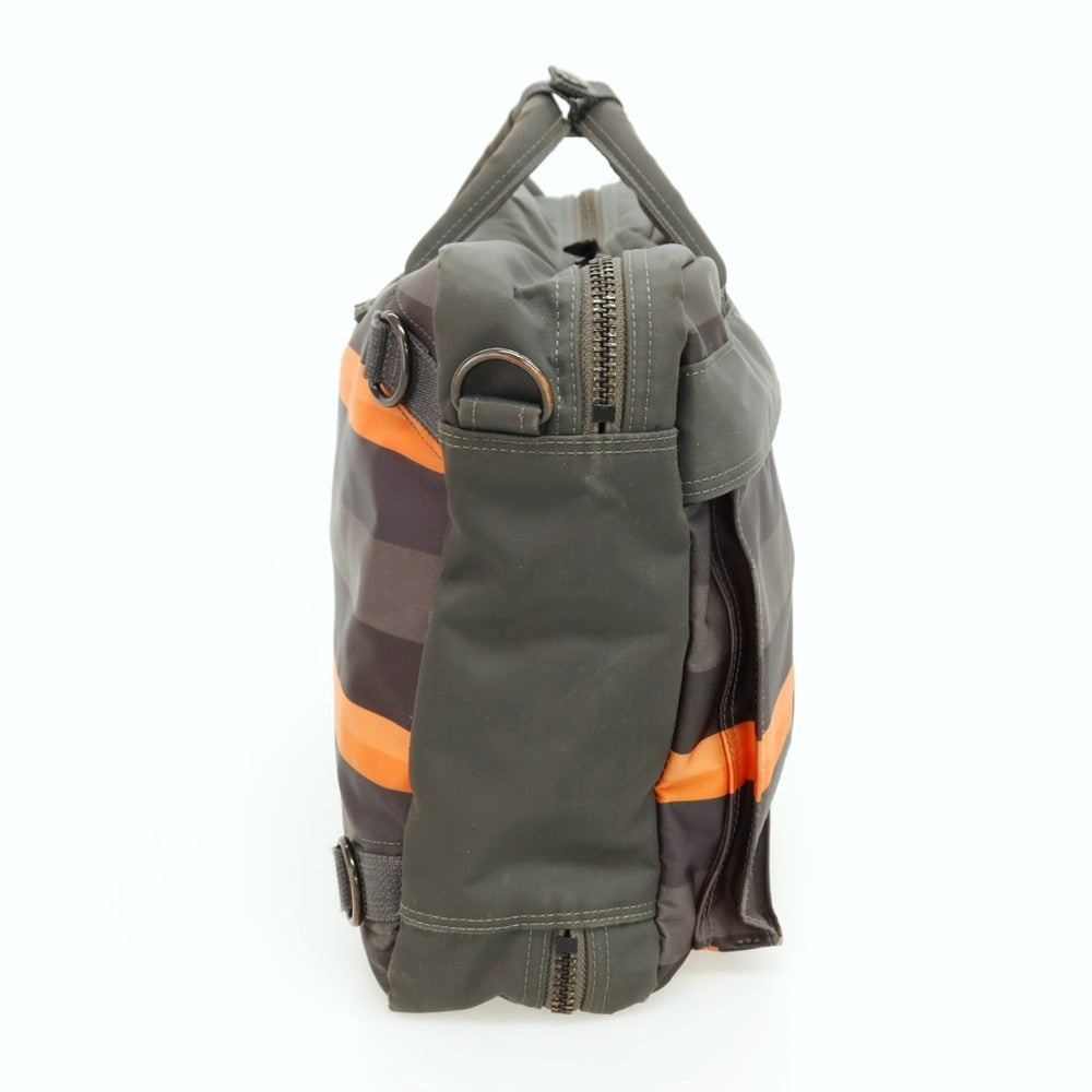 【中古】ポーター PORTER ×ポールスミス 80周年 3way ナイロン ブリーフケース カーキ【 状態ランクD 】【 メンズ 】