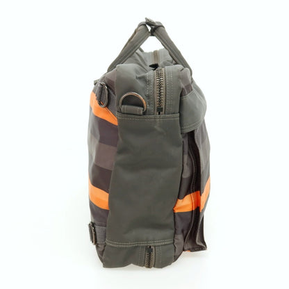 【中古】ポーター PORTER ×ポールスミス 80周年 3way ナイロン ブリーフケース カーキ【 状態ランクD 】【 メンズ 】