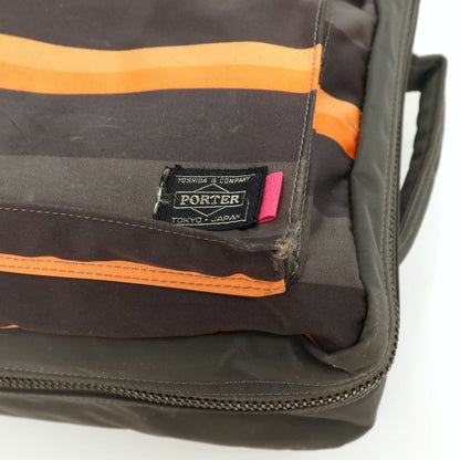【中古】ポーター PORTER ×ポールスミス 80周年 3way ナイロン ブリーフケース カーキ【 状態ランクD 】【 メンズ 】