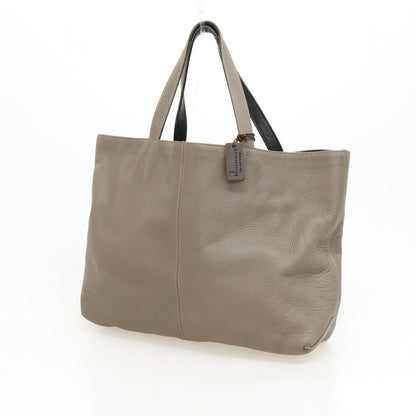 【中古】ステファノマーノ STEFANOMANO リバーシブル レザー トートバッグ ダークトープxブラック【 状態ランクC 】【 メンズ 】