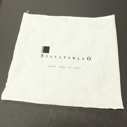 【中古】ステファノマーノ STEFANOMANO リバーシブル レザー トートバッグ ダークトープxブラック【 状態ランクC 】【 メンズ 】