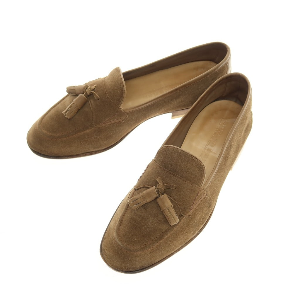 【中古】エドワードグリーン EDWARD GREEN PORTLAND スエード レザー タッセルローファー ブラウン【サイズ6】【 状態ランクC 】【 メンズ 】