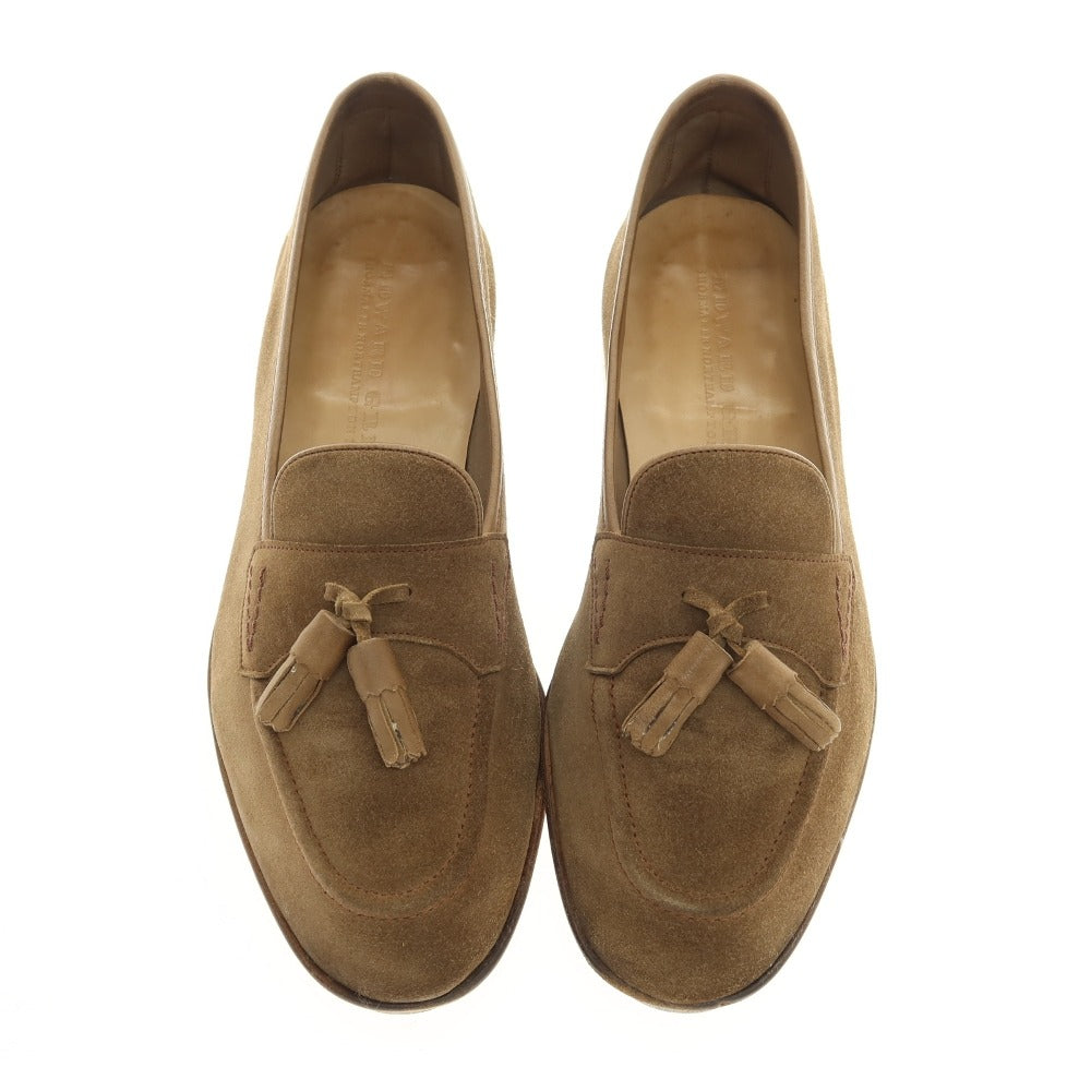 【中古】エドワードグリーン EDWARD GREEN PORTLAND スエード レザー タッセルローファー ブラウン【サイズ6】【 状態ランクC 】【 メンズ 】