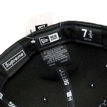 【中古】シュプリーム Supreme 2025年秋冬 Reaper S Logo New Era ベースボールキャップ 帽子 ブラック【サイズ7 3/8（58.7cm）】【 状態ランクA 】【 メンズ 】