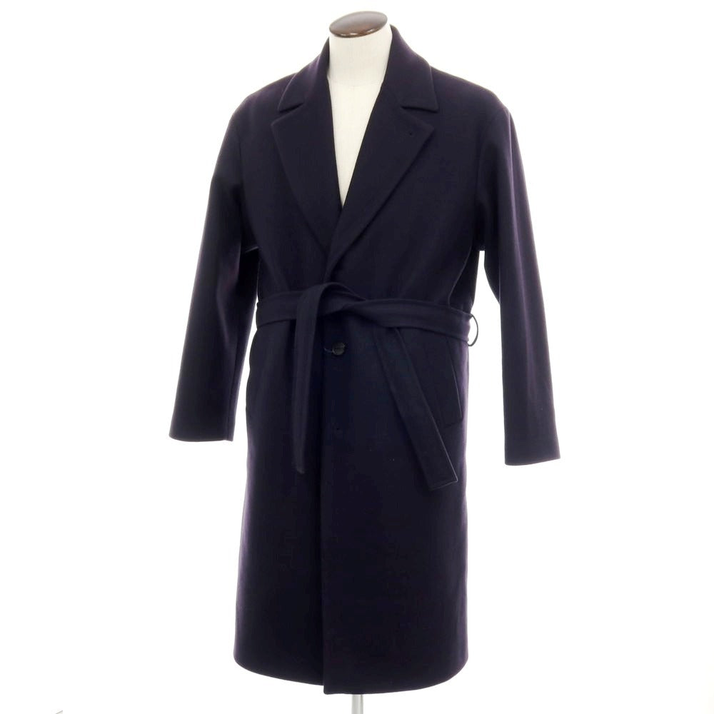 【中古】イーヴォ Hevo チェスターフィールドコート ネイビー【サイズ50】【 状態ランクB 】【 メンズ 】