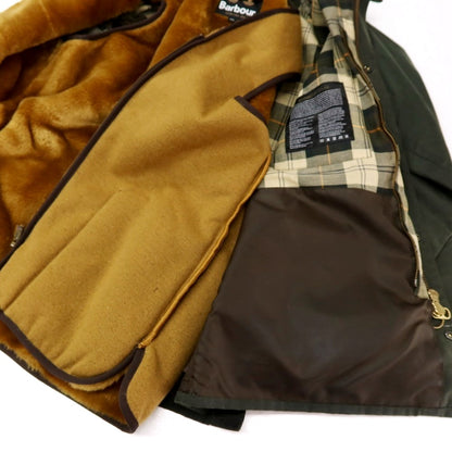 【中古】バブアー Barbour SL BEDALE ワックスコットン ファーライナーベスト付き フィールドジャケット オリーブ【サイズ40】【 状態ランクB 】【 メンズ 】
