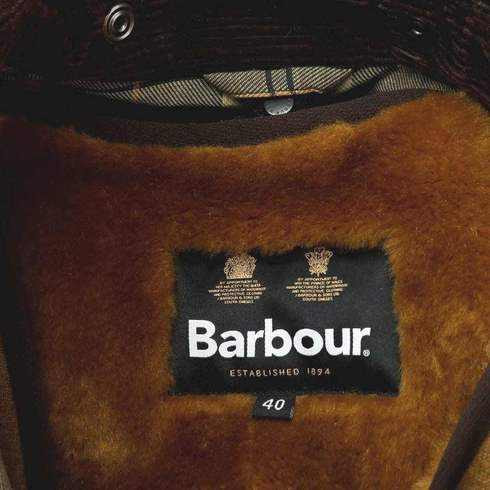 【中古】バブアー Barbour SL BEDALE ワックスコットン ファーライナーベスト付き フィールドジャケット オリーブ【サイズ40】【 状態ランクB 】【 メンズ 】[APD]