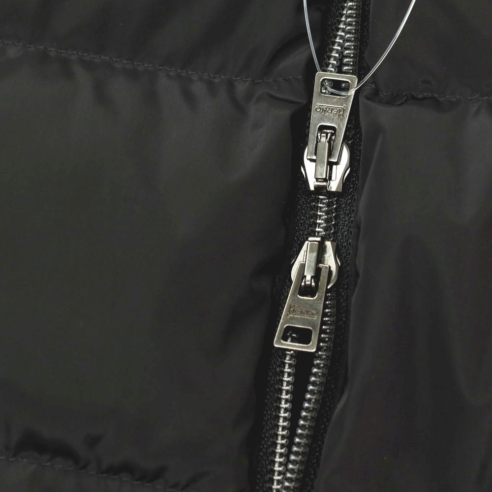 【中古】ヘルノ Herno ニット ダブルジップ ダウンジャケット ブラック【サイズ50】【 状態ランクB 】【 メンズ 】
