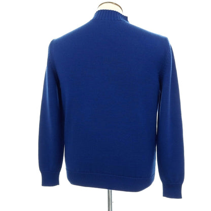 【中古】バフィー BAFY ウール ハイネック モックネック プルオーバーニット ブルー【サイズ50】【 状態ランクB 】【 メンズ 】