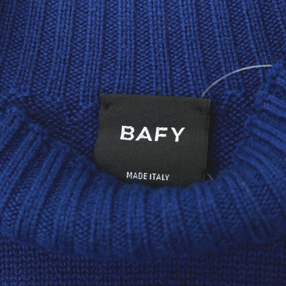 【中古】バフィー BAFY ウール ハイネック モックネック プルオーバーニット ブルー【サイズ50】【 状態ランクB 】【 メンズ 】