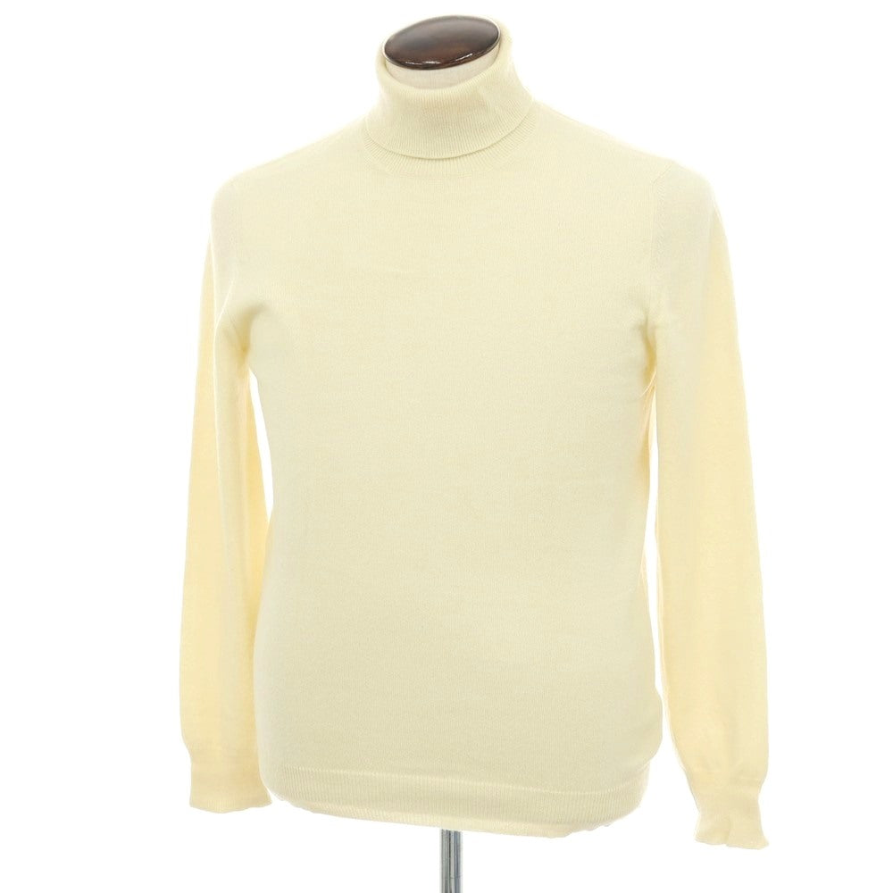 【中古】バフィー BAFY カシミヤ タートルネック プルオーバーニット クリーム【サイズ50】【 状態ランクB 】【 メンズ 】