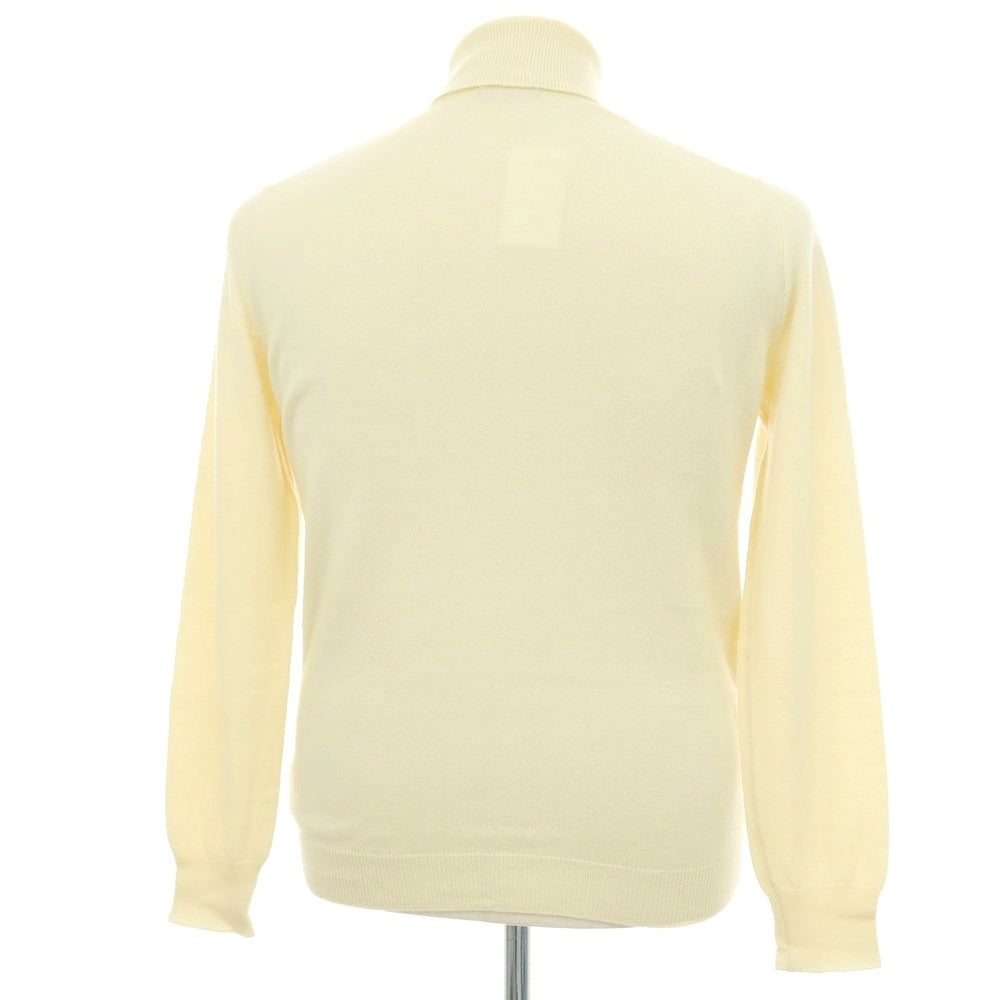 【中古】バフィー BAFY カシミヤ タートルネック プルオーバーニット クリーム【サイズ50】【 状態ランクB 】【 メンズ 】