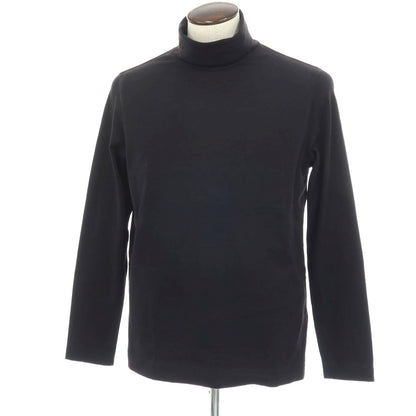 【SALE30%OFF/返品不可】【中古】チルコロ1901 CIRCOLO 1901 コットンポリウレタン ジャージー タートルネック 長袖Ｔシャツ ブラック【 サイズL 】【 状態ランクC 】【 メンズ 】