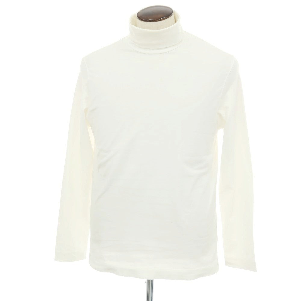 【中古】チルコロ1901 CIRCOLO 1901 コットンポリウレタン ジャージー タートルネック 長袖Ｔシャツ ホワイト【サイズL】【 状態ランクC 】【 メンズ 】