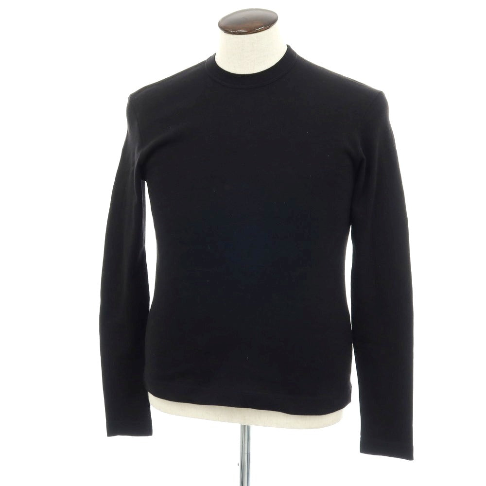 【中古】メゾン コルニション MAISON CORNICHON コットン クルーネック 長袖Ｔシャツ ブラック【サイズ3】【 状態ランクB 】【 メンズ 】[BPD]