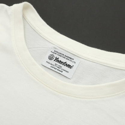 【中古】ヨネトミ yonetomi コットン クルーネック 半袖Ｔシャツ ホワイト【サイズ4】【 状態ランクB 】【 メンズ 】