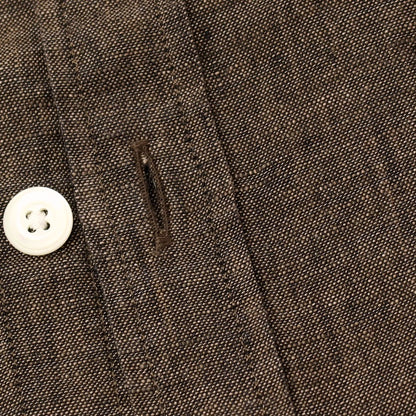 【中古】ブリッラ ペル イル グスト Brilla per il gusto リネン ワイドカラー カジュアルシャツ ブラウン【サイズL】【 状態ランクB 】【 メンズ 】