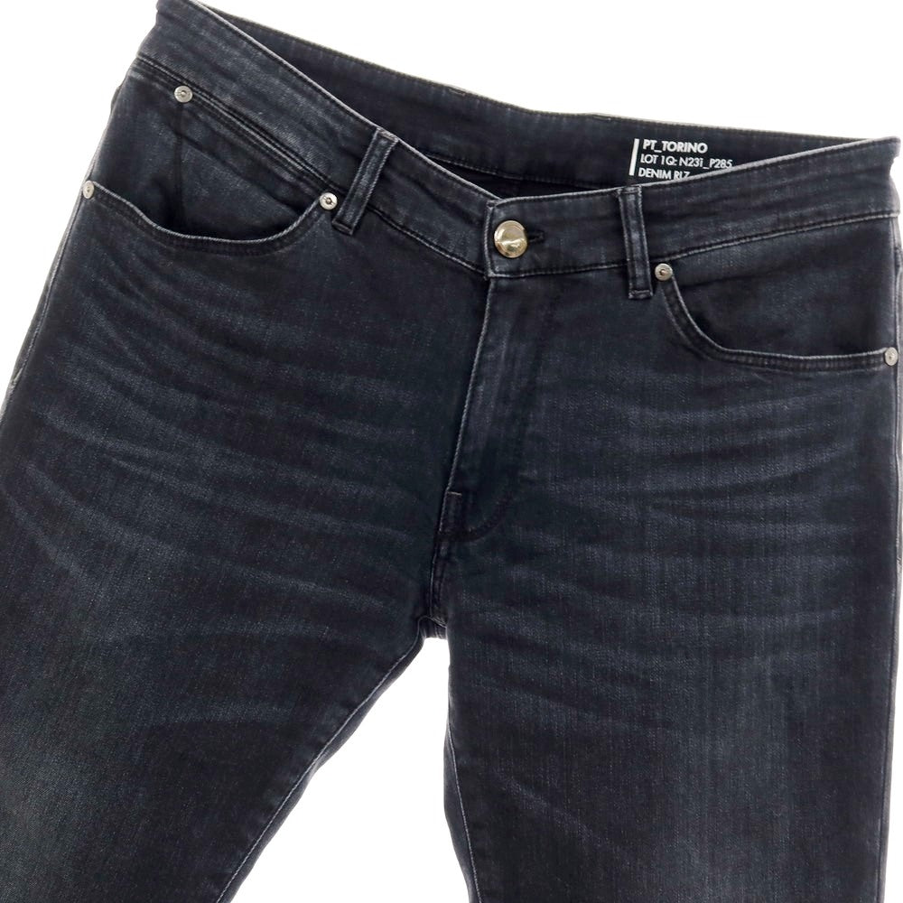 【中古】ピーティートリノ デニム PT TORINO DENIM SWING ストレッチ コットンレーヨンポリエステル デニムパンツ ジーンズ ブラック【サイズ33】【 状態ランクB 】【 メンズ 】