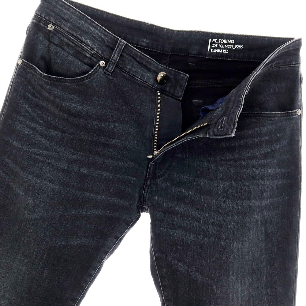 【中古】ピーティートリノ デニム PT TORINO DENIM SWING ストレッチ コットンレーヨンポリエステル デニムパンツ ジーンズ ブラック【サイズ33】【 状態ランクB 】【 メンズ 】