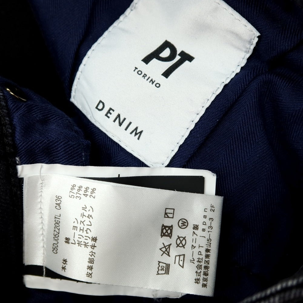 【中古】ピーティートリノ デニム PT TORINO DENIM SWING ストレッチ コットンレーヨンポリエステル デニムパンツ ジーンズ ブラック【サイズ33】【 状態ランクB 】【 メンズ 】
