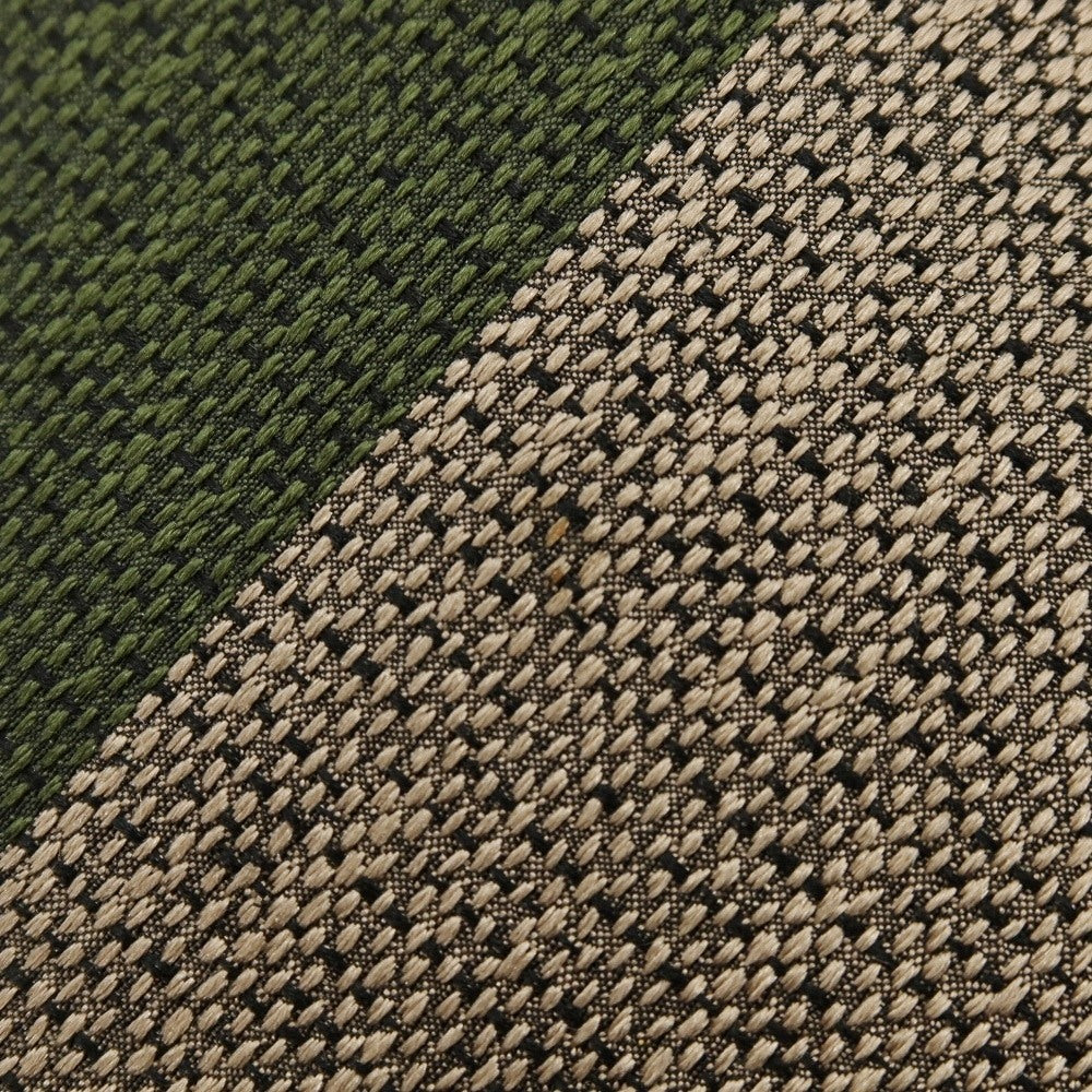 【中古】マイケル J ドレイク Michael J. Drake シルク ストライプ柄ネクタイ グリーンxベージュ【 状態ランクB 】【 メンズ 】