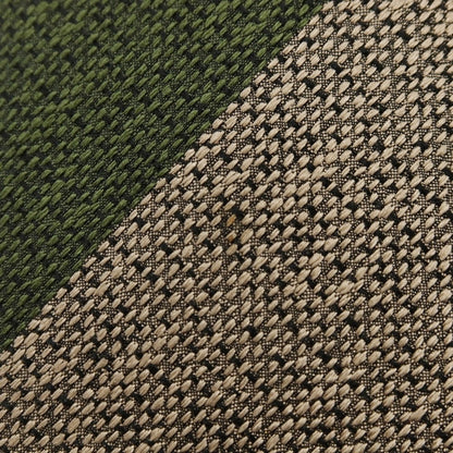 【中古】マイケル J ドレイク Michael J. Drake シルク ストライプ柄ネクタイ グリーンxベージュ【 状態ランクB 】【 メンズ 】